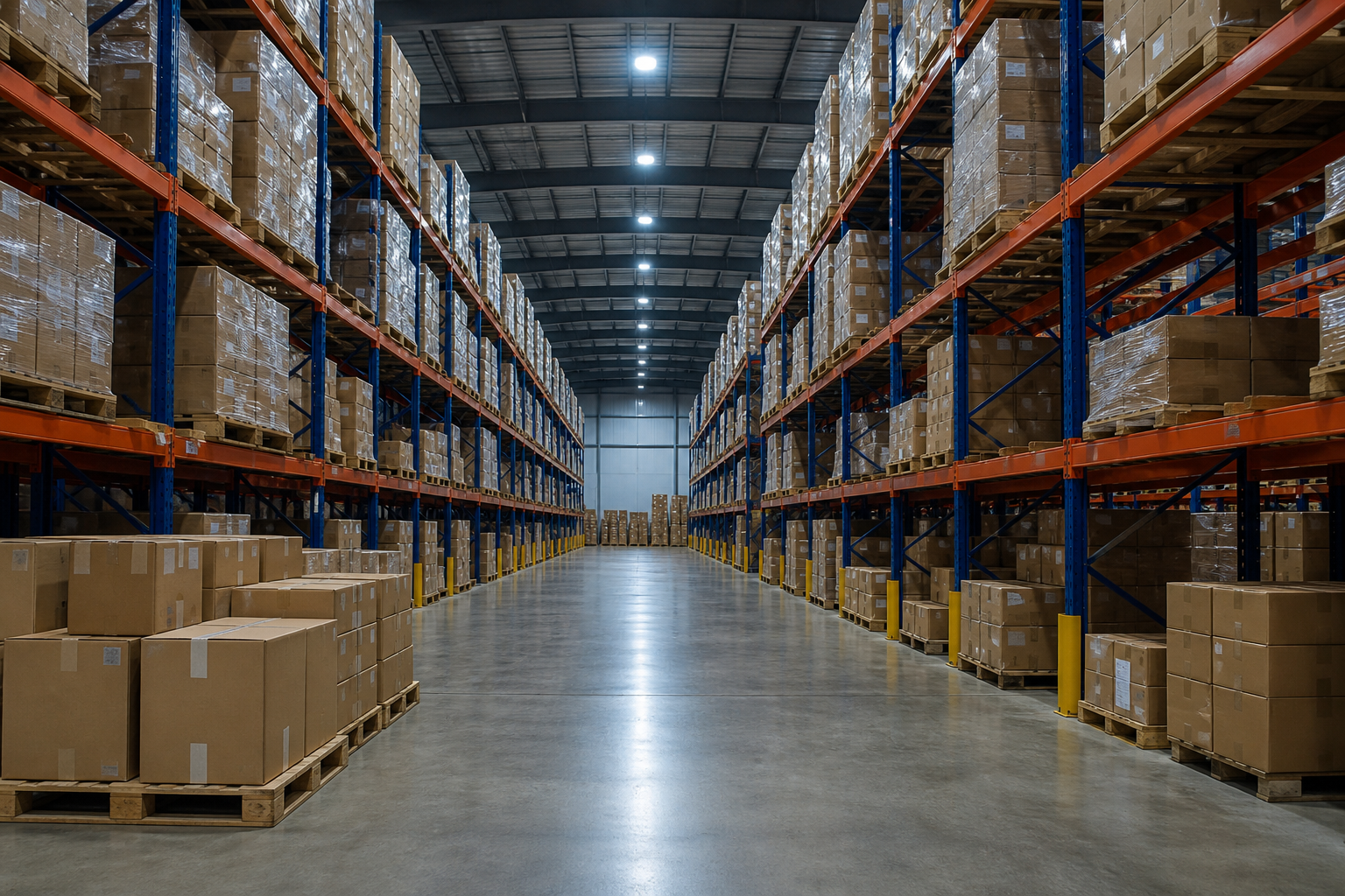 Bonded warehouse racking